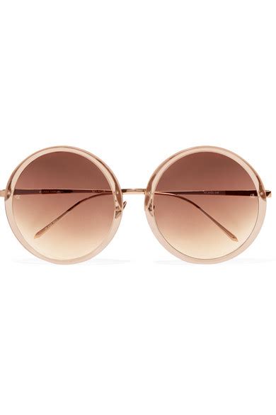 We will charge a 1.5% listing fee, then send you a check for the 0.5% difference after you buy your next home with us. Linda Farrow | Round-frame acetate and rose gold-tone ...