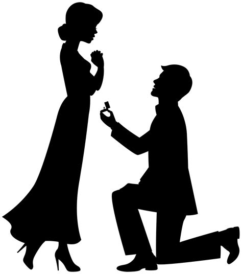 Marriage Proposal Drawing Engagement Clip Art Others Png Download