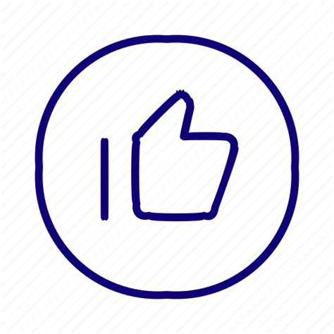Bookmark Favorite Hand Like Social Media Thumbs Up Icon