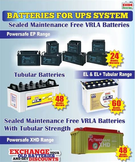 Exide Ups Batteries At Best Price In Margao By Solar Enterprises Id
