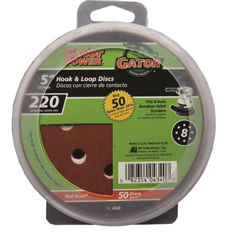 Gator Random Orbit Sanding Disc Grit Extra Fine Grade Aluminum