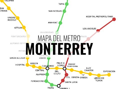 Arriba 48 Imagen Mapa Estaciones Del Metro Monterrey Viaterra Mx
