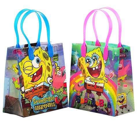 Spongebob Goodie Bags 12 Party Favor Reusable