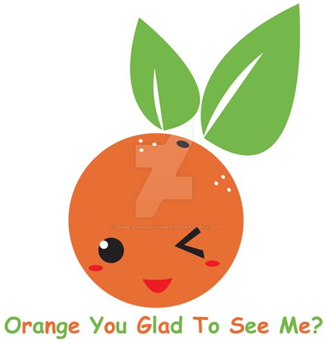 Orange You Glad Shirt Design By Anime Dragon Tamer On Deviantart