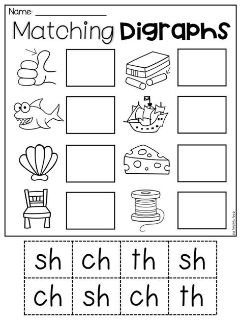 Free Printable Digraph Worksheets For Kindergarten
