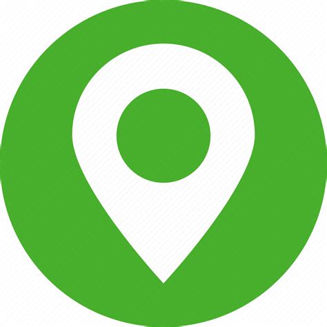 Address Circle Green Location Map Marker Icon Download On Iconfinder