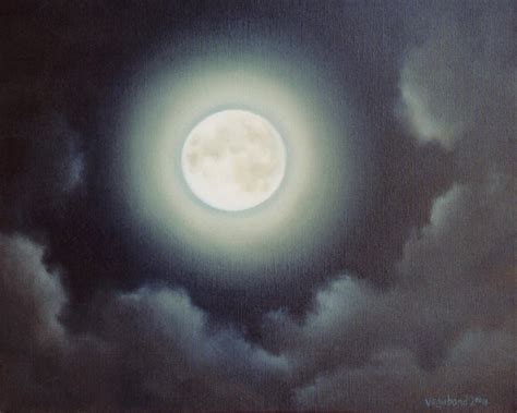 Wallpaperby Artist Unknown Moon Art Moon Painting Daa