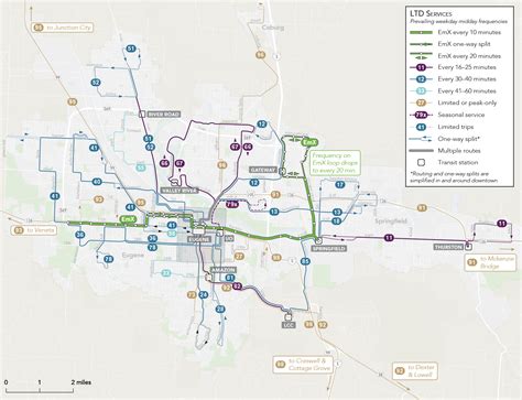 Ltd Eugene Bus Schedule Map