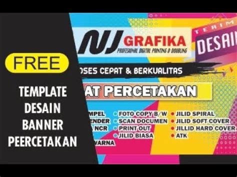 Free Download Desain Banner Percetakan Gratis Download Banner