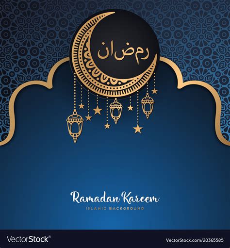beautiful ramadan kareem greeting card design with
