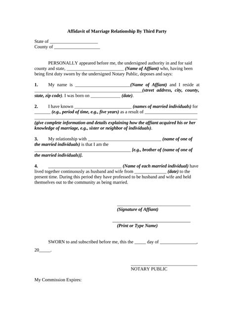 Affidavit Letter For Immigration Marriage Infoupdate Org