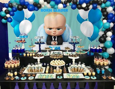 Cartoon Baby Boss Theme Birthday Party Decorations Born Leader Boss