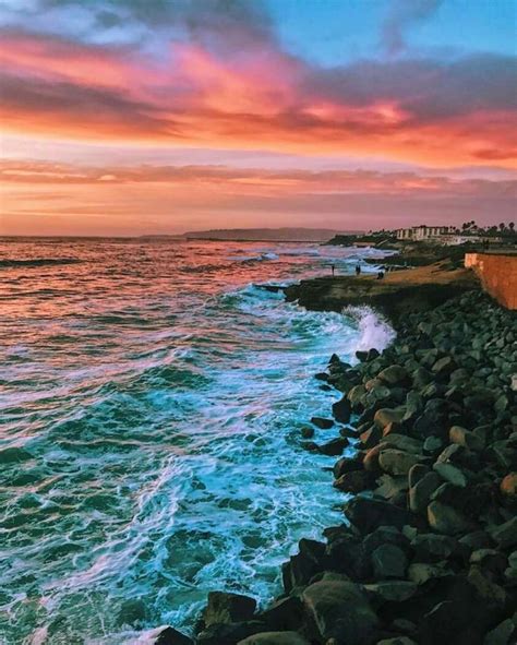 Sunset Cliffs San Diego Sandiego Sunsetcliffs Sunset Ocean San