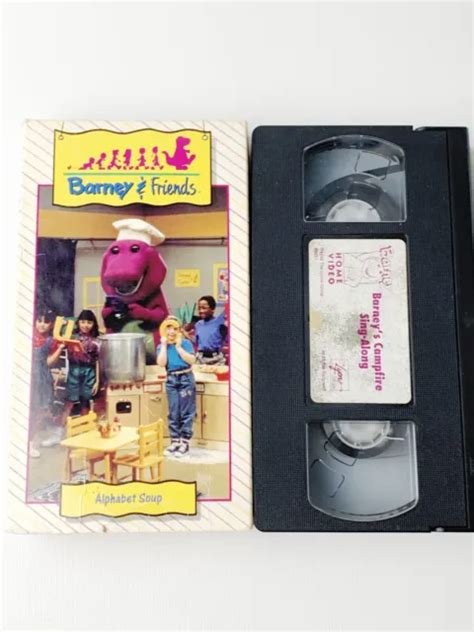 Vintage Barney And Friends Vhs Alphabet Soup 1992 Time Life Video 16