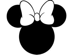 Silueta Minie Siluetas Disney Silueta Minnie Cara De Minnie Mouse