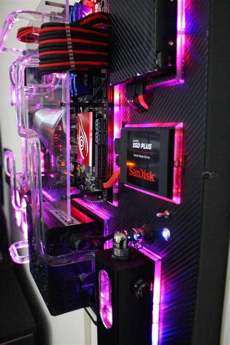 My Wall Mounted Water Cooled Pc Custom Gaming Computer Custom
