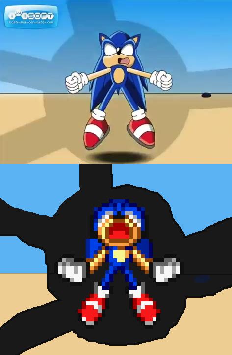 Sonic Goes Dark Super Sonic Sprite By Caroll Ann On Deviantart