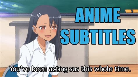 What Are The Perfect Anime Subtitles Youtube