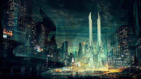 Sci Fi City Wallpapers Bigbeamng