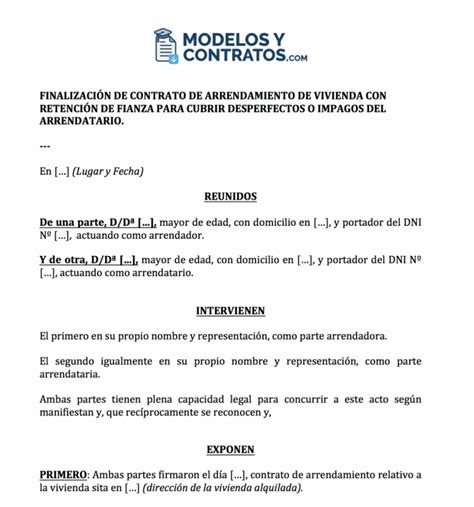 Contrato De Resolucion De Arrendamiento Contrato Info The Best Porn Website