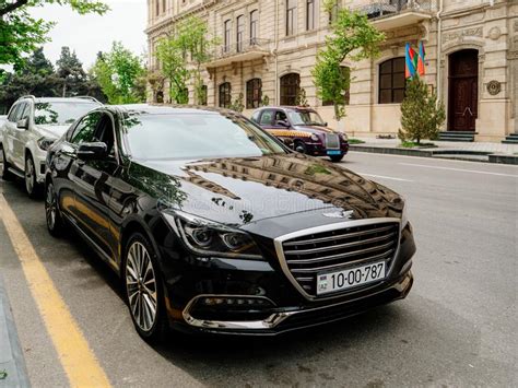 Front View Of Genesis The Luxury Sedan Editorial Photography Image Of