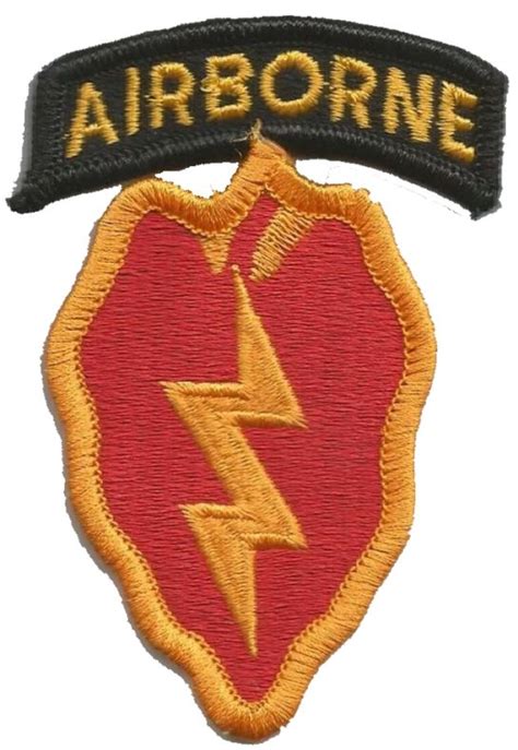 Us Army 25th Infantry Division Unit Crest Airborne Airborne