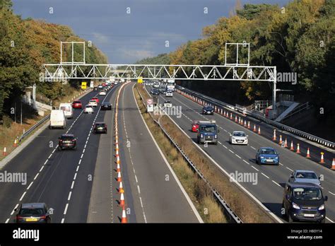 Smart Motorway M3 Stock Photo Alamy