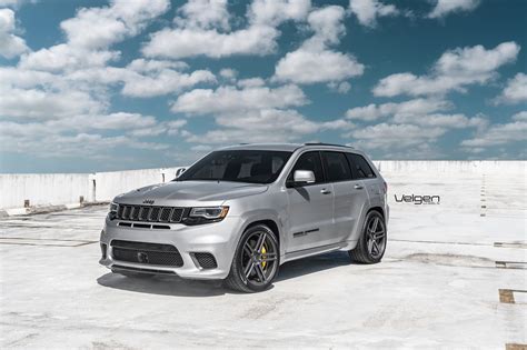 Moderate Customization For Silver Jeep Grand Cherokee On Velgen Rims