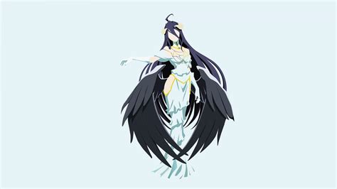 Wallpaper Illustration Anime Girls Bird Of Prey Eagle Overlord Anime Albedo Overlord