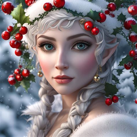 Winter Wonderland Elf Queen Ai Generated Artwork Nightcafe Creator