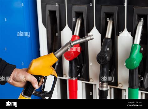 Gasoline Station Fuel Pumps Stock Photo Alamy