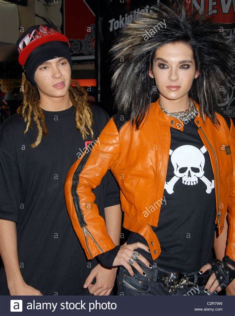 Tom Kaulitz And Bill Kaulitz Of The German Band Tokio Hotel At An Album Signing At Virgin