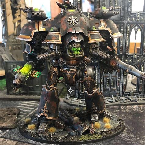 Cant Wait To Field This Guy With The New Codex My Chaos Knight Tyrant Warhammer