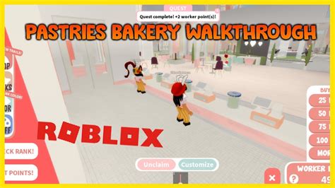 Pastries Bakery Walkthrough Roblox Youtube