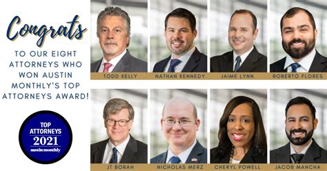 Eight Carlson Law Firm Attorneys Recognized In Austin Monthly S Top