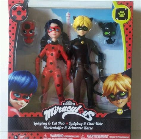 Ladybug Cat Noir Pack Miraculous Prodigiosas 27cm Duo Pack 239900