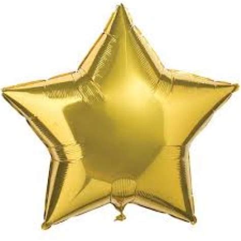 Gold 45cm Star Foil Balloon Kids Themed Party Supplies Character
