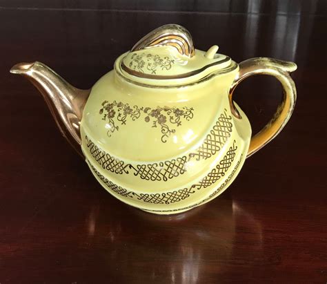 Hall Pottery Teapot Vintage Tea Pot Hall Pottery Parade Style Teapot