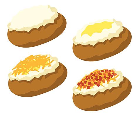 20 Clip Art Of Baked Potatoes Stock Illustrations Royalty Free Vector