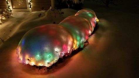 Christmas Lights Under Snow Snowlights