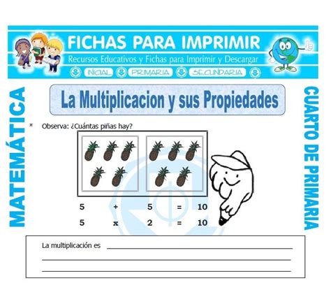 Multiplicacion Ejercicios Para Cuarto De Primaria Fichas Para Imprimir