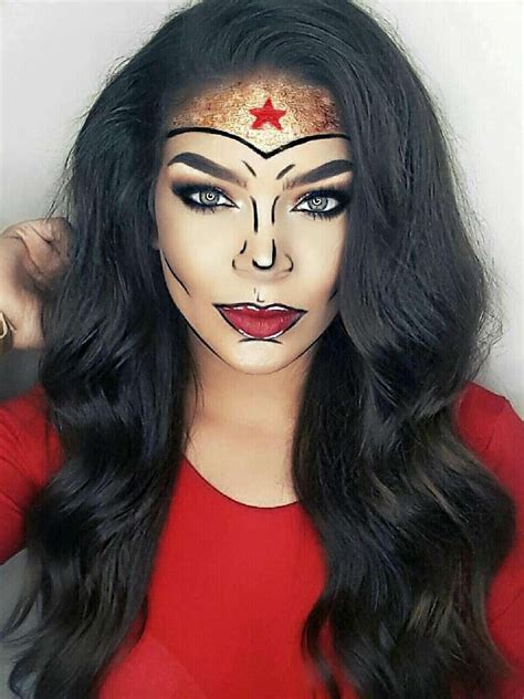Wonder Woman Pop Art Makeup By Andreyhaseraphin Pop Art Makeup