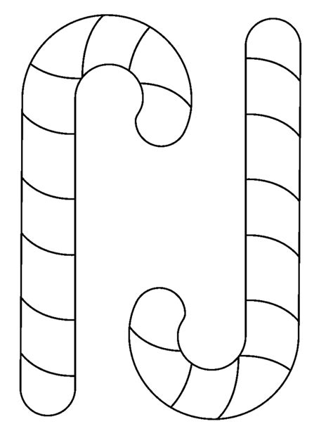 Candy Cane Template Printable