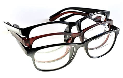 bifocal clear lens reading glasses in brown or black 8 x lens strengths tn37 ebay