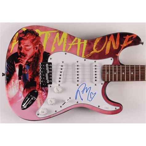 Post Malone Signed 39 Electric Guitar Jsa Hologram Pristine Auction