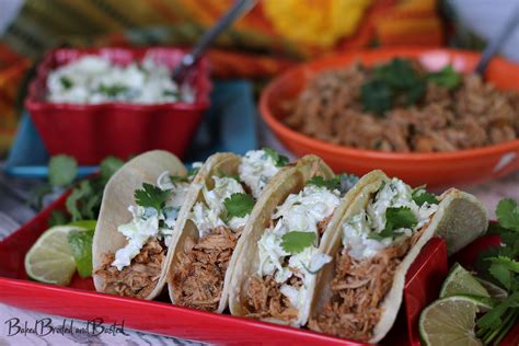 Cilantro Lime Pulled Pork Tacos Baked Broiled And Basted
