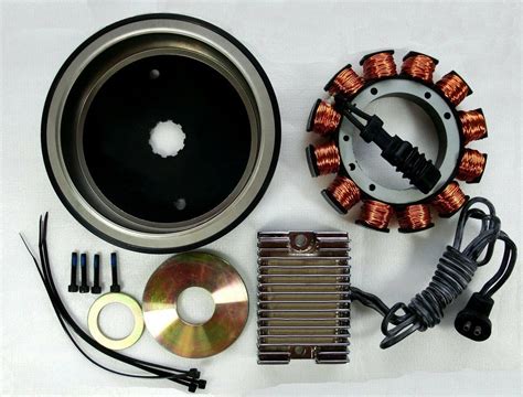 Mainly produce motorcycle parts of ignition system, including magnetic coil, cdi, regulator unit or rectifier unit, voltage coil, starter relay or adjusting speed unit, trigger or pulser coil, key lock. 32 AMP Alternator Charging System Kit w/Chrome Reg for ...