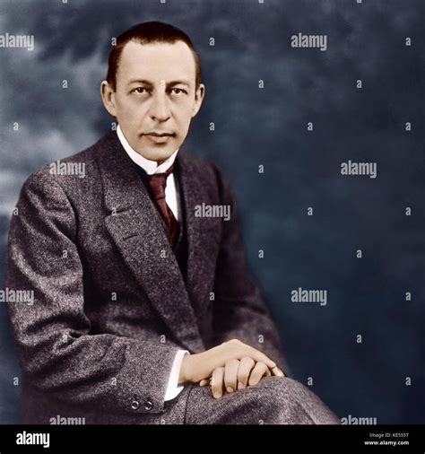 Sergey Rachmaninov - portrait, seated. Russian pianist and composer, 1