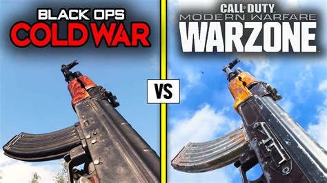 Call Of Duty Black Ops Cold War Vs Modern Warfare 2020 — Weapons