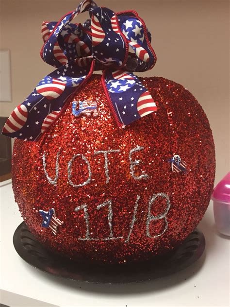 Patriotic Pumpkin I Made For Contest At Work After All It Is An